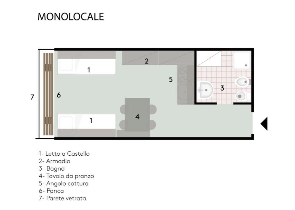 マリッレーヴァ Residenza Albareアパートホテル エクステリア 写真
